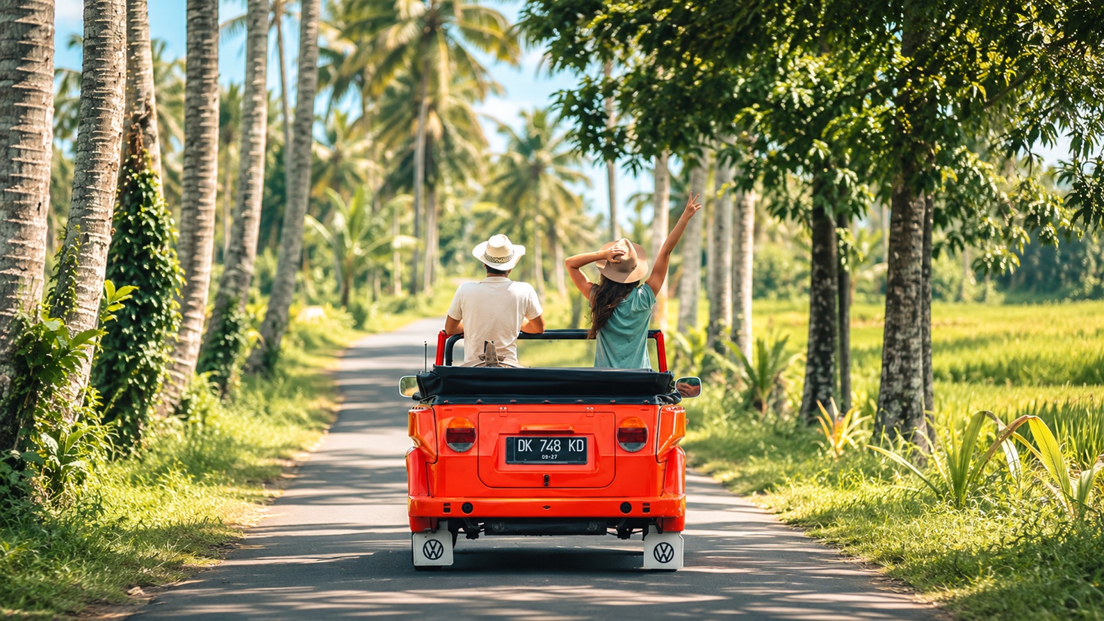 VINTAGE BALI ESCAPE WITH VW SAFARI